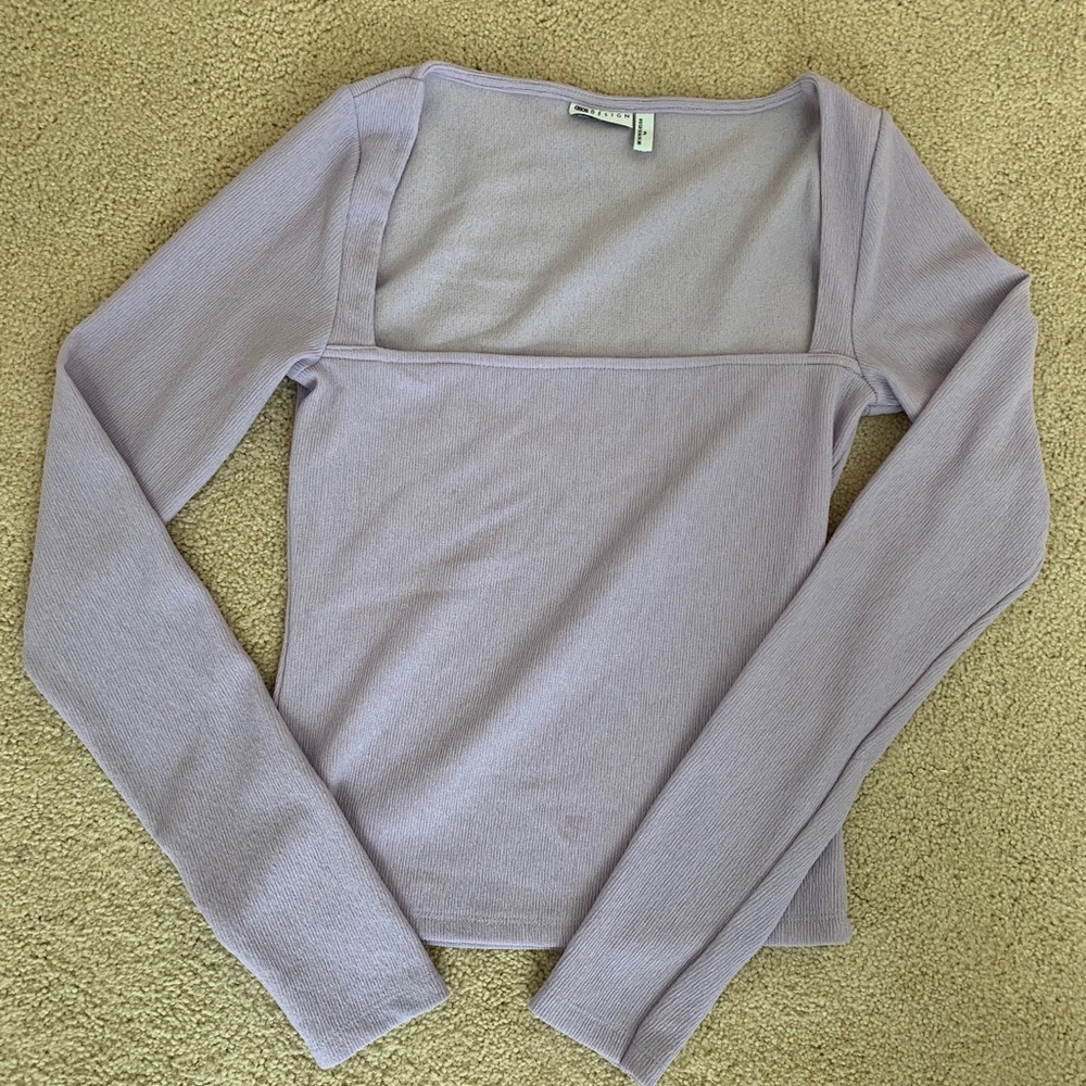 ASOS Purple square neck top